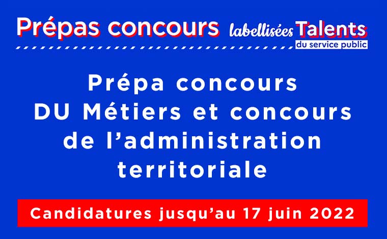 bandeau candidature du prepa concours administration territiriale