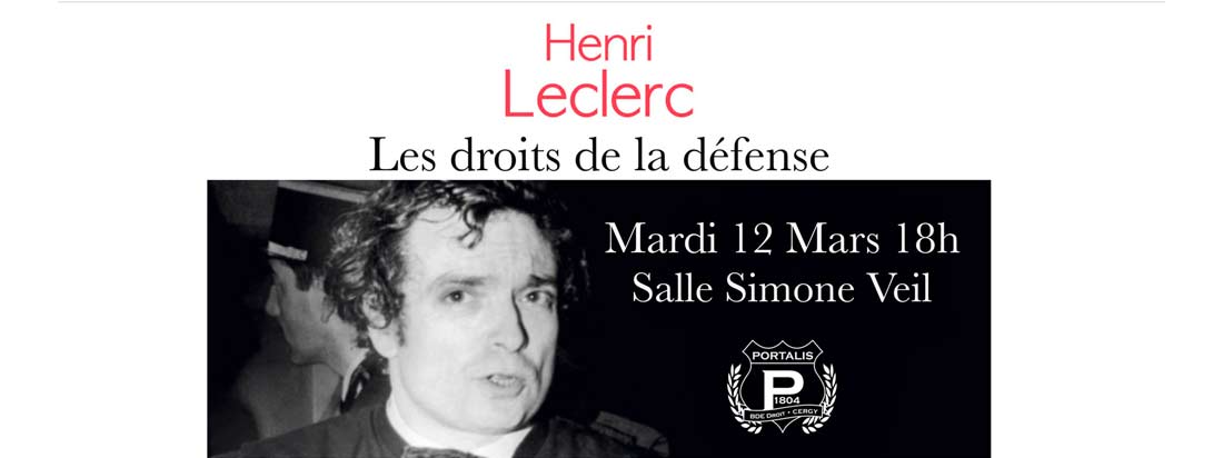 photographie de Henri Leclerc pour sa conférence en 2019