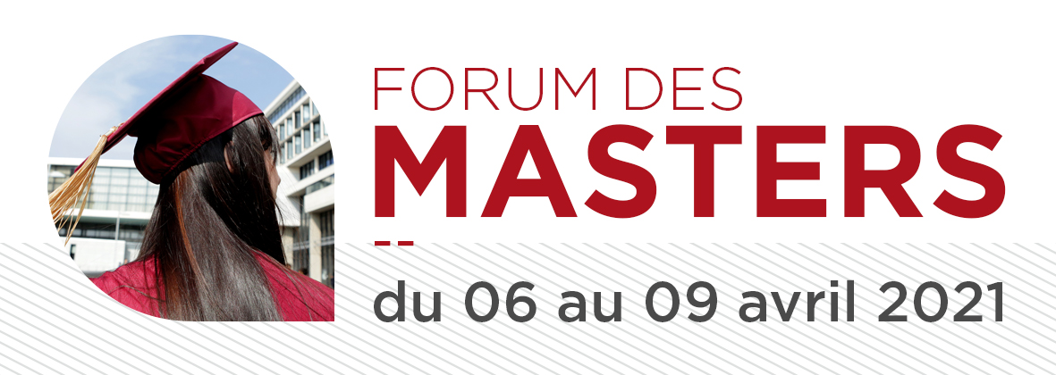 bandeau forum des masters 2021 de la faculté de droit CY