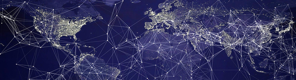 image carte mondiale réseau international