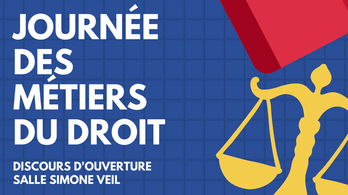 illustration de la journée des métiers du droit 2020 CYU