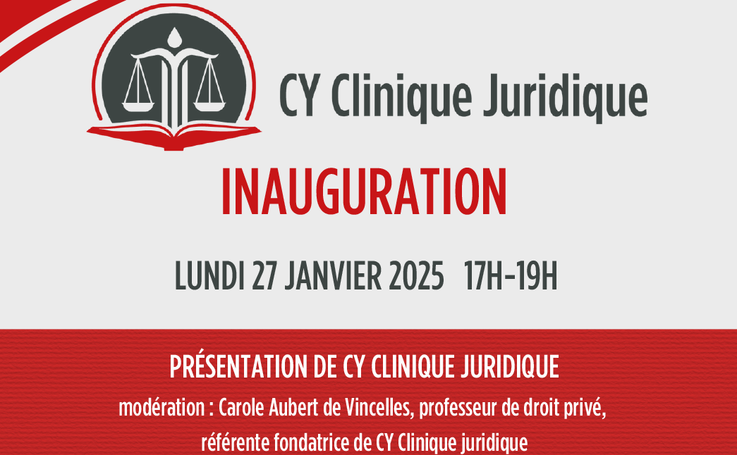 Affiche promotionnelle CY clinique juridique