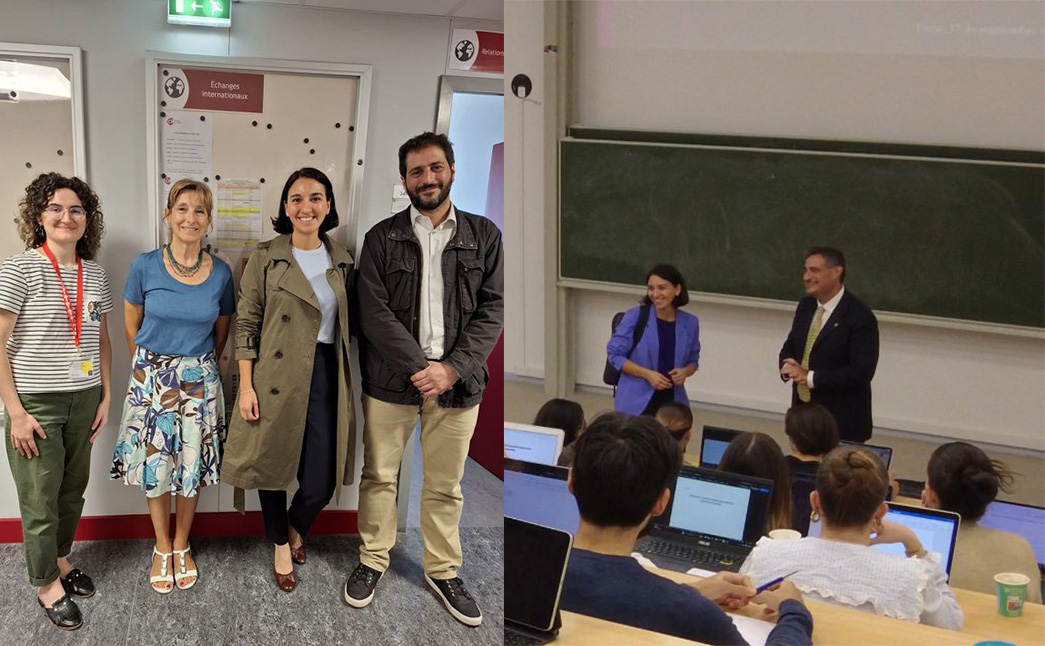 Invités à la Faculté de Droit accompagnés de Mme Rojas et les RI