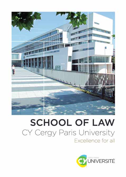 couverture de la brochure des relations internationales de la faculté de droit CY