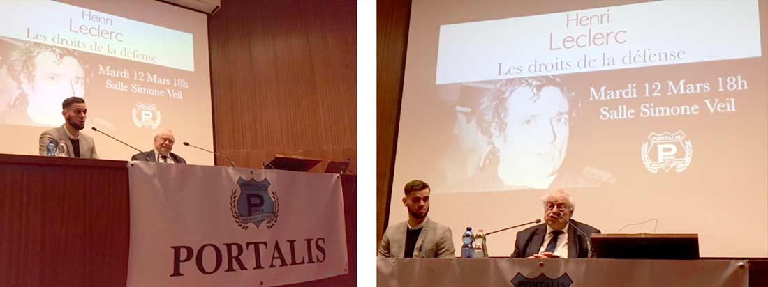 photographies de la conférence de Henri Leclerc en 2019