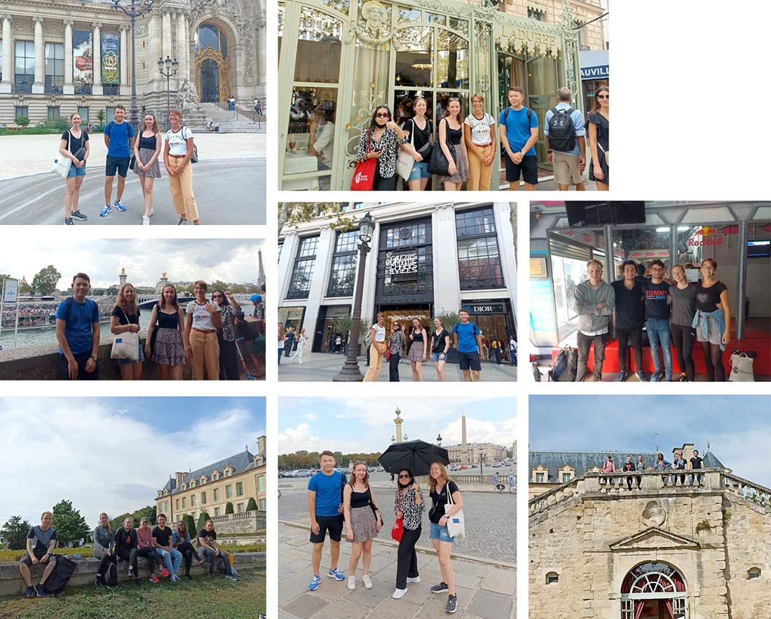 photographies des étudiants étrangers et de l'association ELSA Cergy