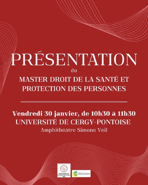 Affiche promotionnelle pour le forum des masters