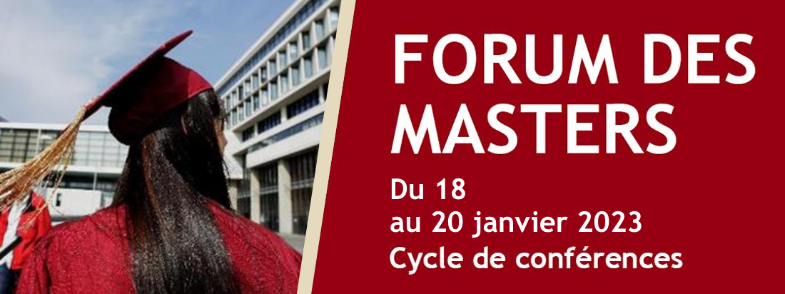 Forum des Masters 2023 : un Master, une conférence