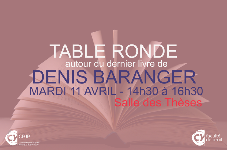 Table ronde : Denis Baranger et son livre 