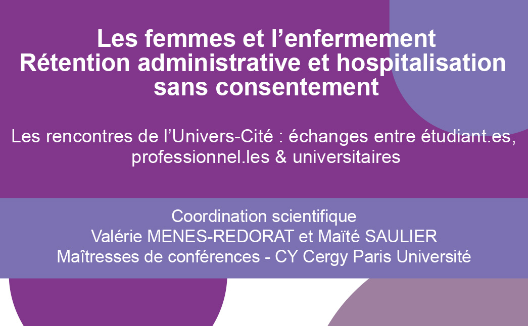 Deuxième conférence sur « l’Enfermement des femmes »