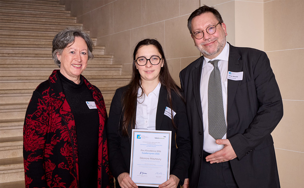Une étudiante de la Faculté de droit récompensée par le prix d’excellence à l'université franco-Allemande de Paris