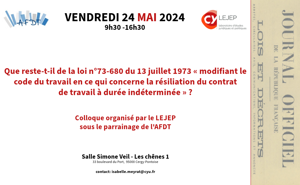 Journée d'étude LEJEP 2024